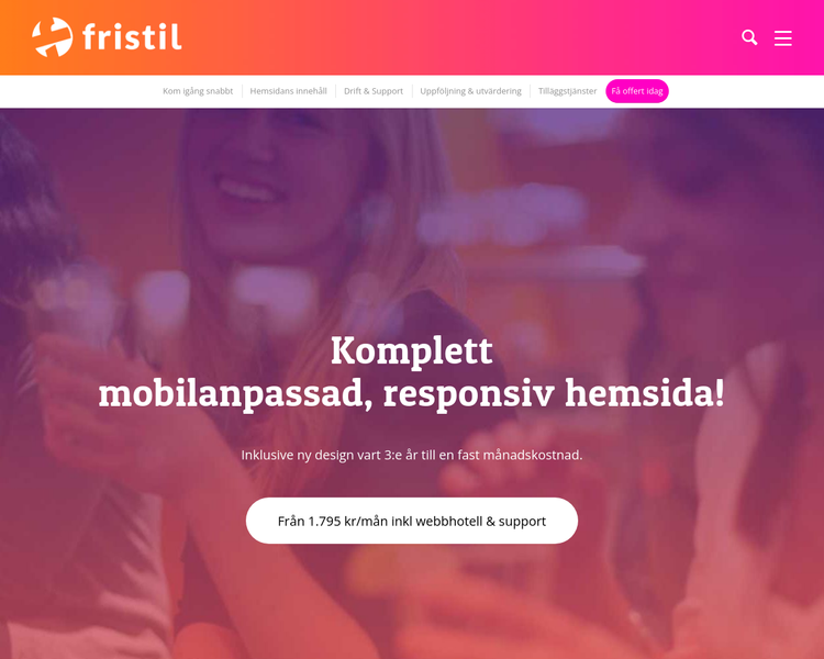 Webbyråer i Halmstad bild på hemsidan.
