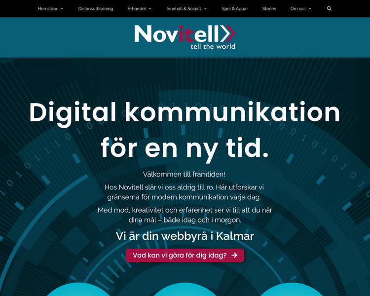 Webbyråer i Kalmar bild på hemsidan.